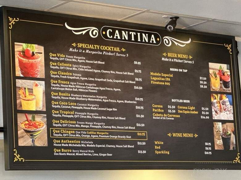 Que Vida Tacos - Yorba Linda, CA menu_pic