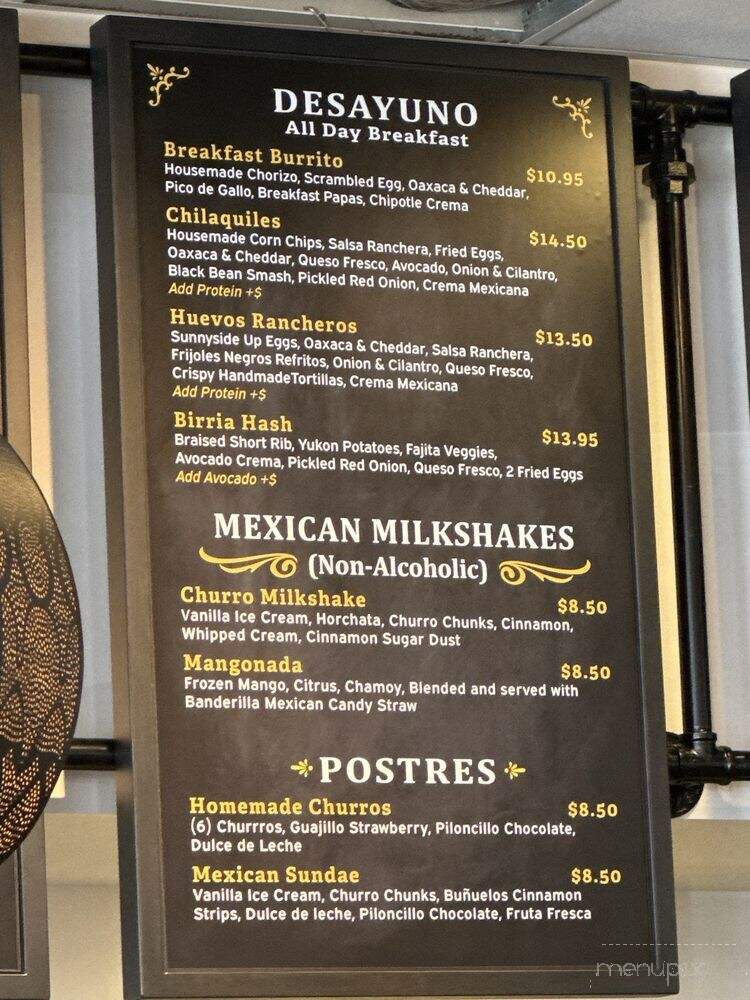 Que Vida Tacos - Yorba Linda, CA menu_pic