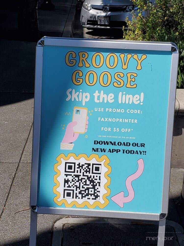 Groovy Goose Coffee - San Carlos, CA menu_pic
