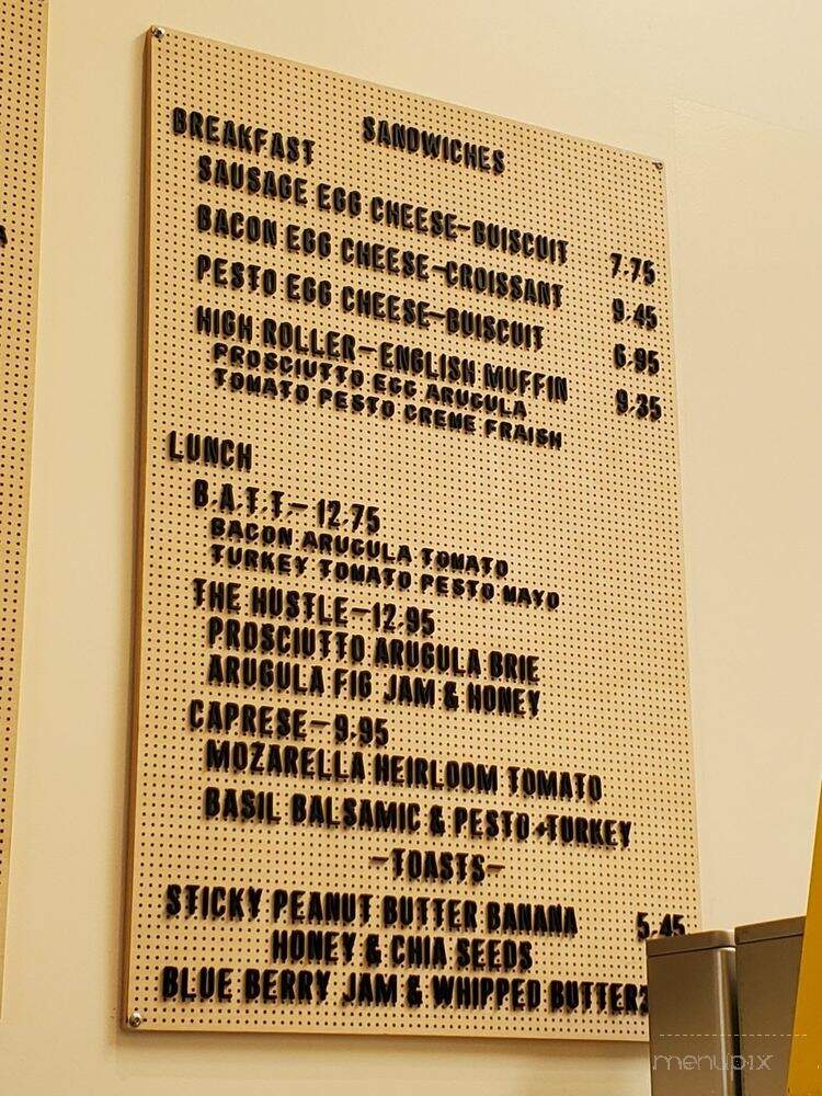 Groovy Goose Coffee - San Carlos, CA menu_pic