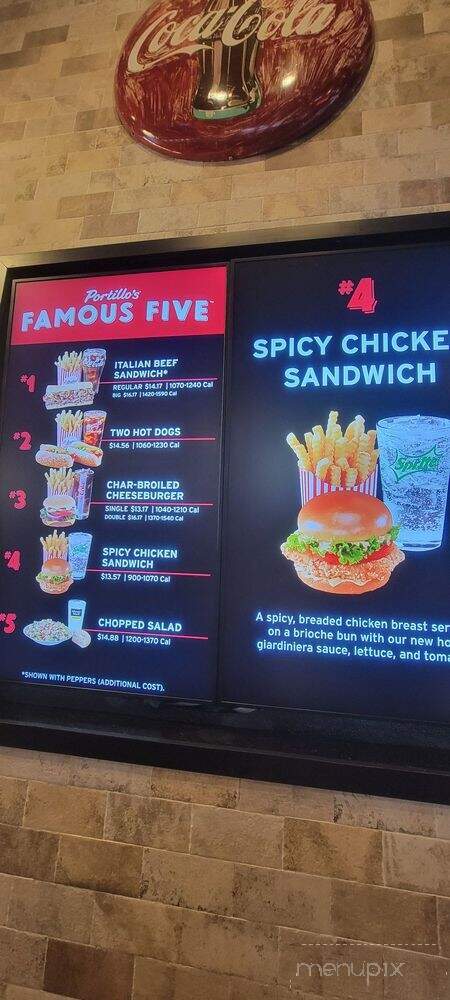 Portillo's - Gilbert, AZ menu_pic