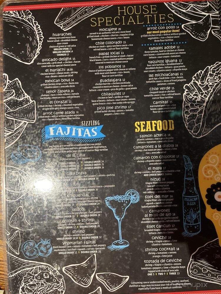 Casa Brava - Bloomington, IN menu_pic