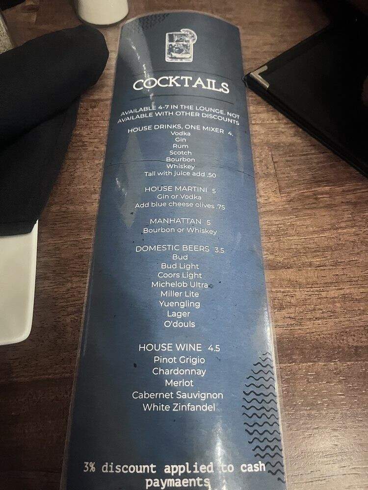 Martinis - Myrtle Beach, SC menu_pic