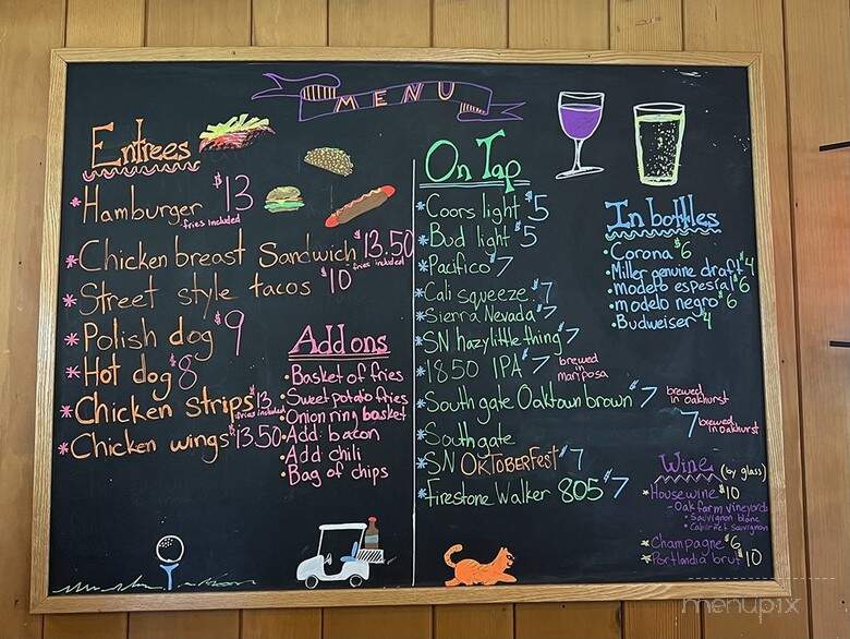 River Creek Cafe - Ahwahnee, CA menu_pic