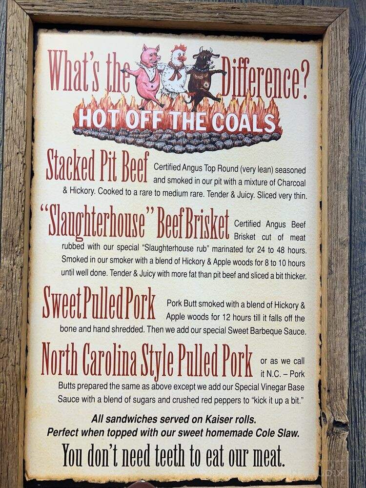 Hot Off The Coals - Easton, MD menu_pic