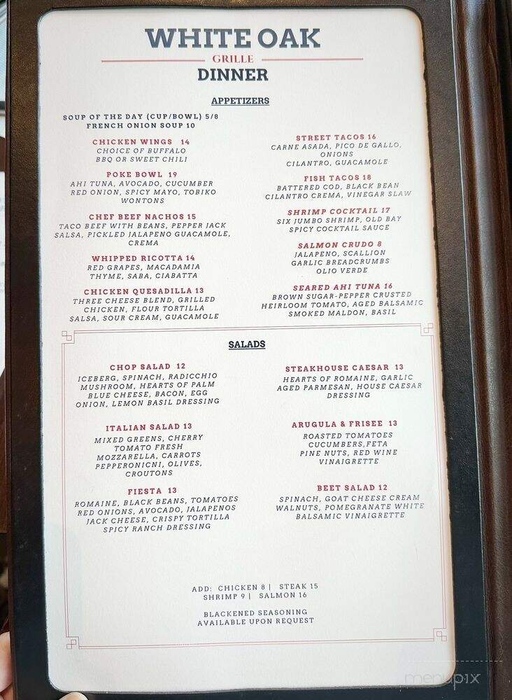TPC Potomac at Avenel Farm - Potomac, MD menu_pic