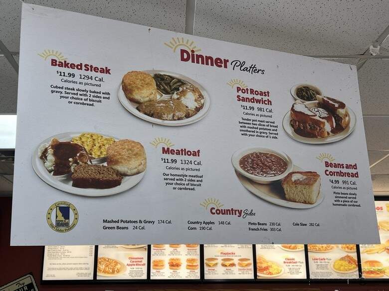 Tudor's Biscuit World 46 - Lewisburg, WV menu_pic