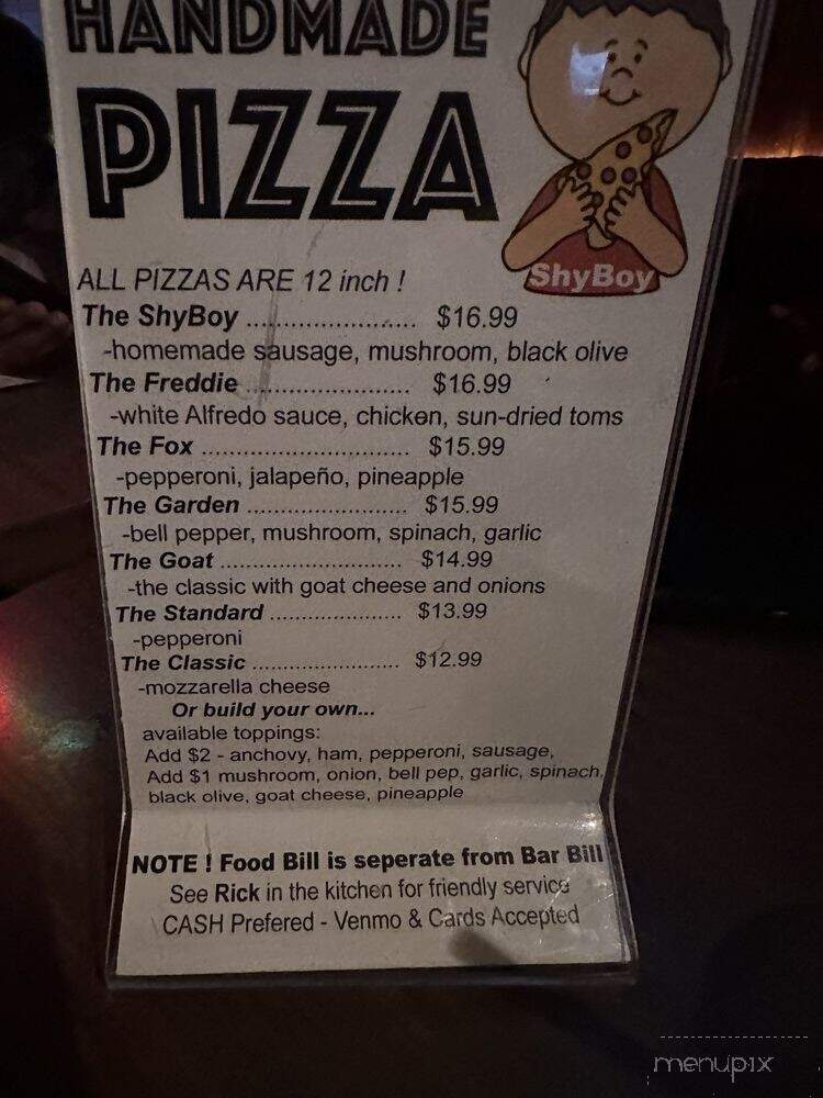 Foxfire Room - Valley Village, CA menu_pic