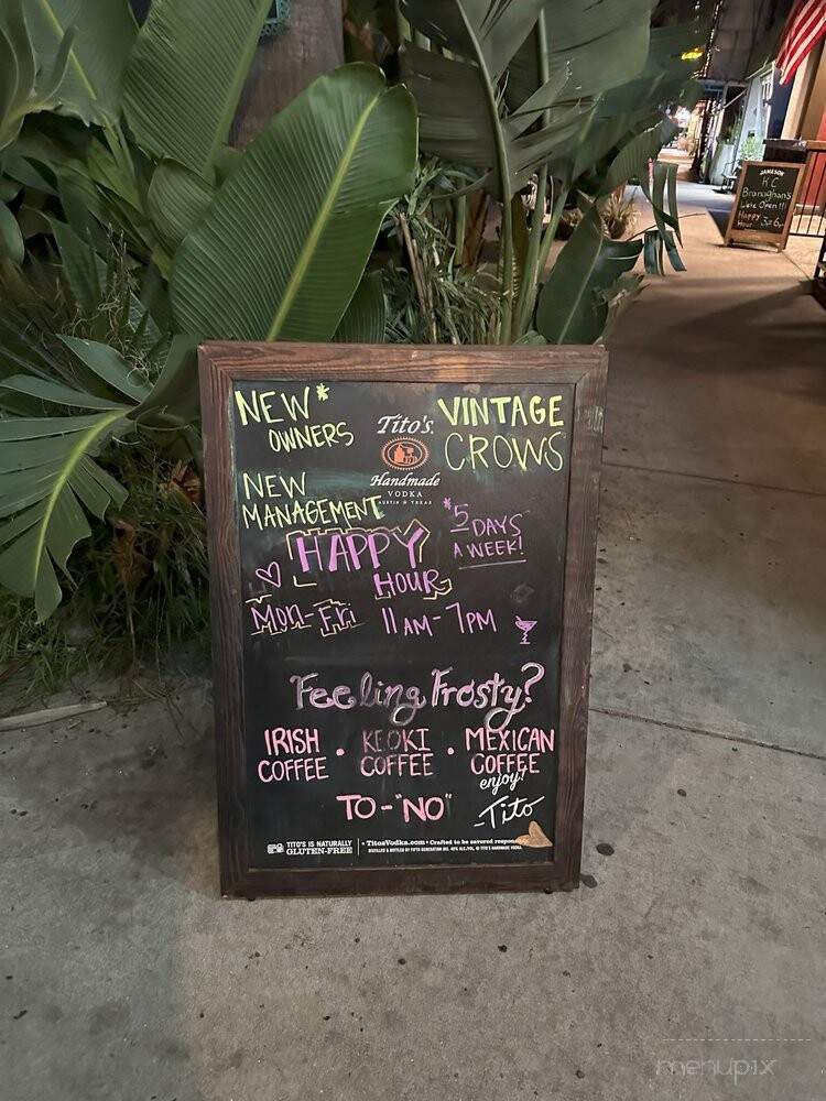 Crow's Cocktails - Long Beach, CA menu_pic