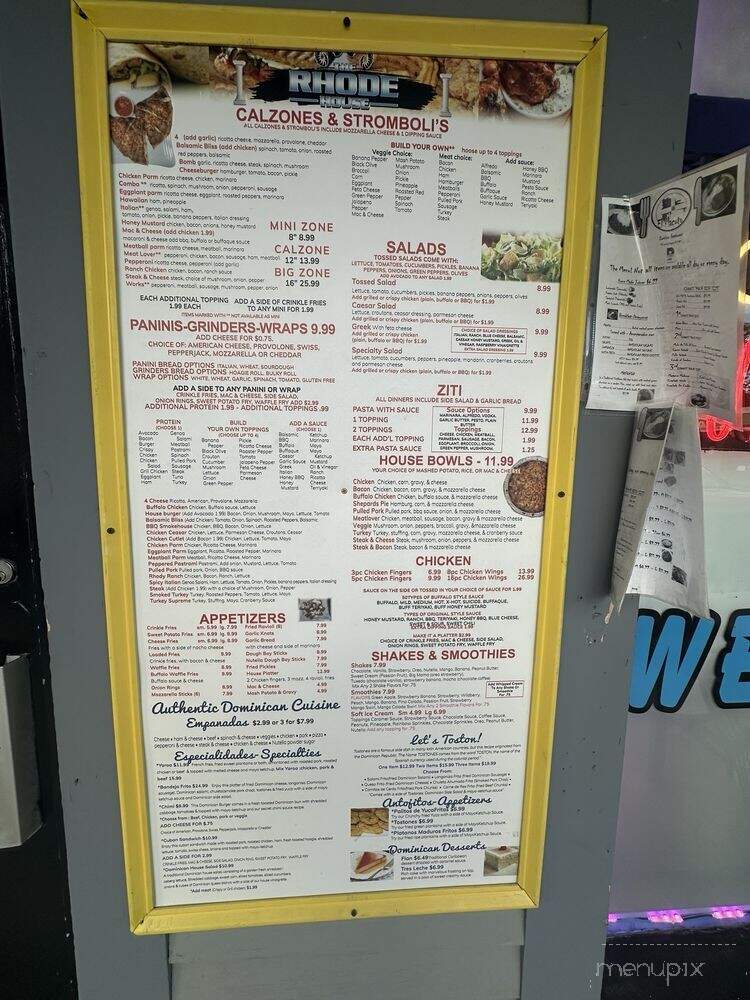 The Rhode House Cafe - Kingstown, RI menu_pic