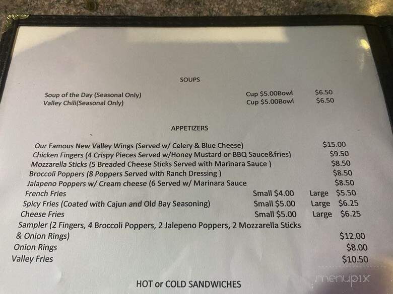 New Valley Tavern - Plymouth Meeting, PA menu_pic