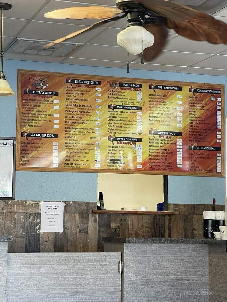 Crazy Pollo Latin Grill - Orlando, FL menu_pic