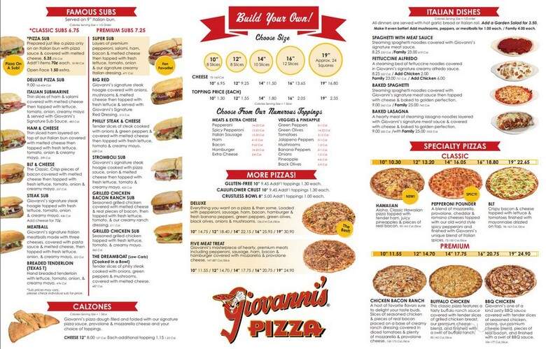 Cardo's Pizza - Lucasville, OH menu_pic