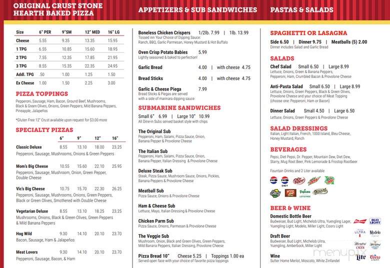 Cassano's Pizza King - Fairfield, OH menu_pic