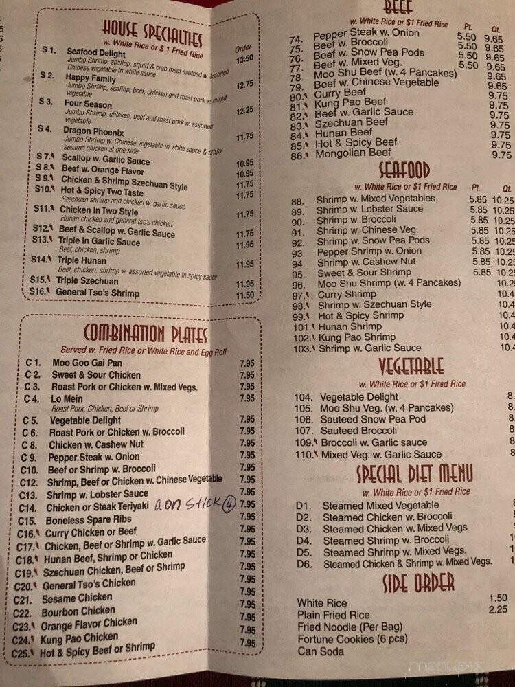 China Cafe - East Palestine, OH menu_pic