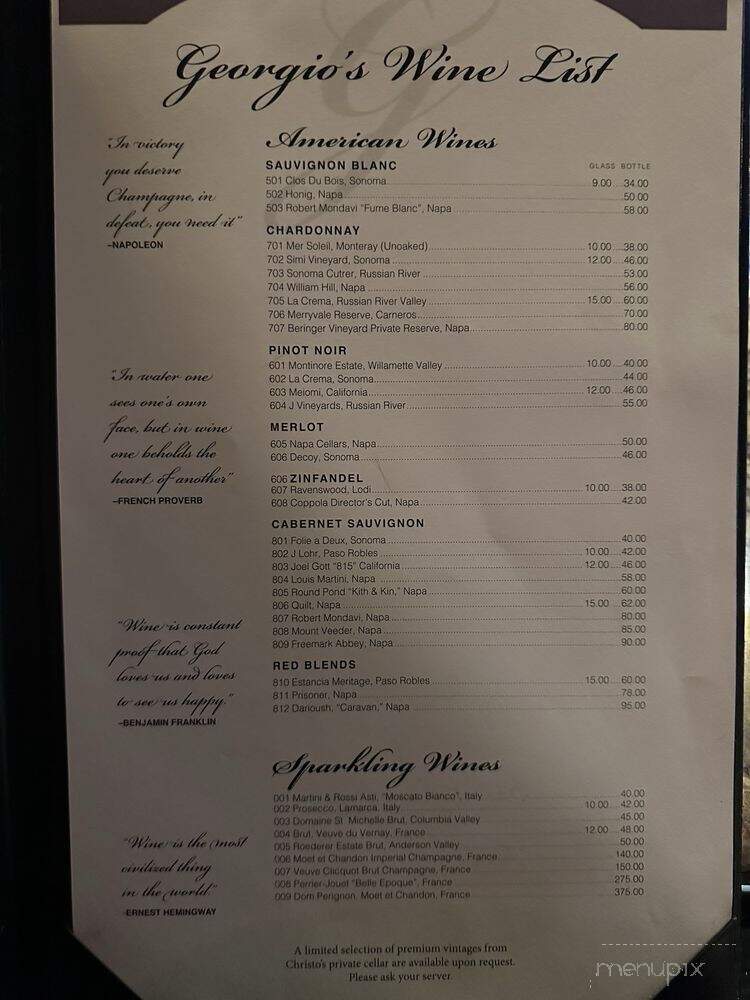 Georgio's Cafe Intl - Toledo, OH menu_pic