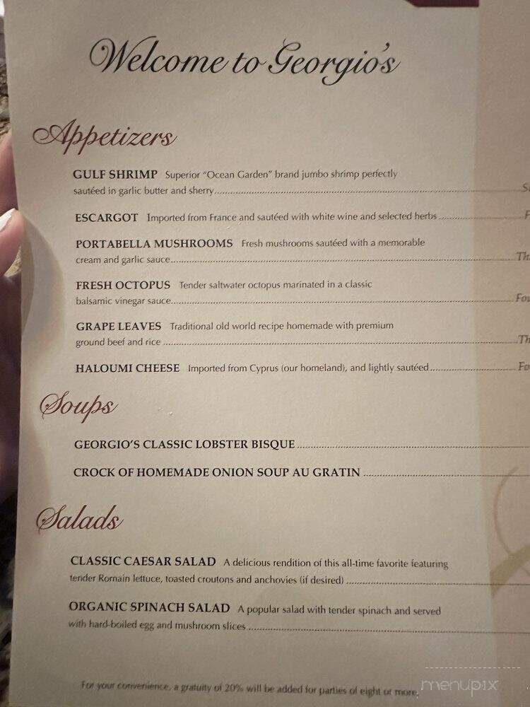 Georgio's Cafe Intl - Toledo, OH menu_pic