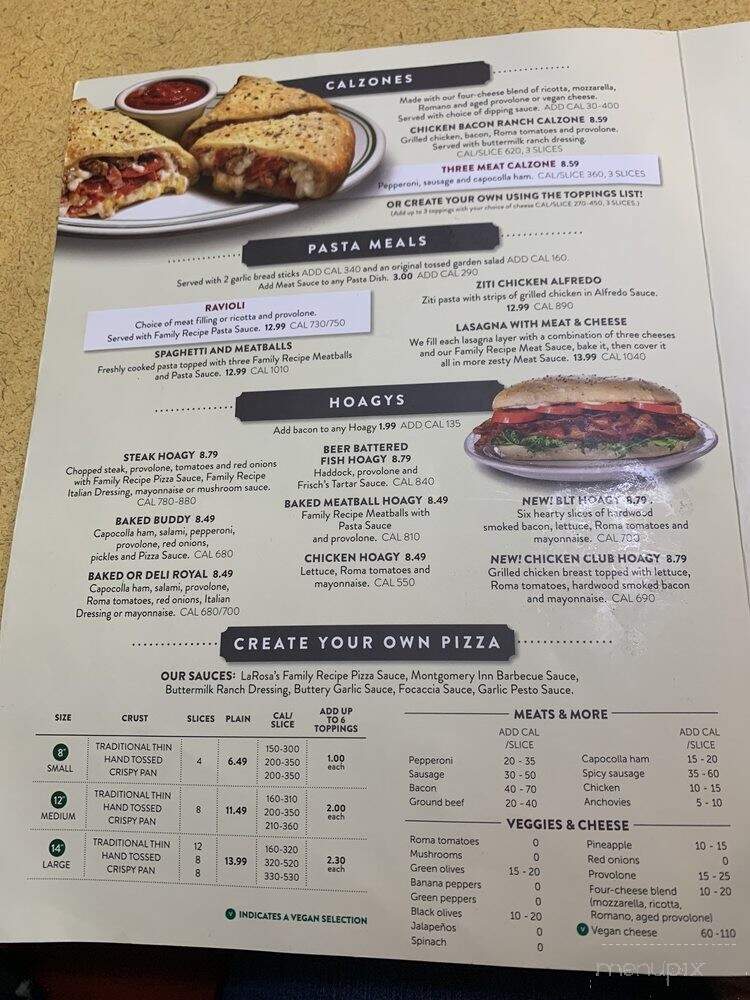La Rosa's - Harrison, OH menu_pic