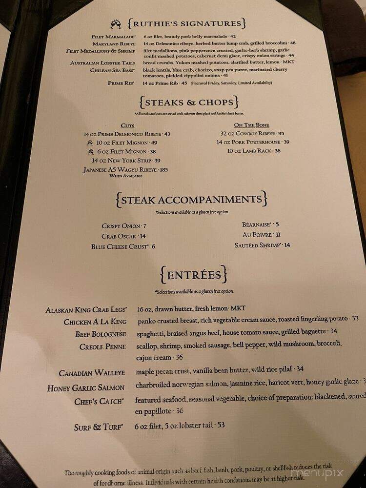 Robert's Buffet - Larchwood, IA menu_pic