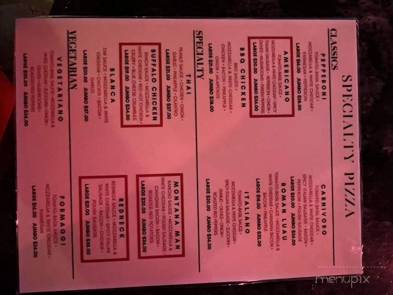 Silver Slipper Sports Bar Grill - Missoula, MT menu_pic
