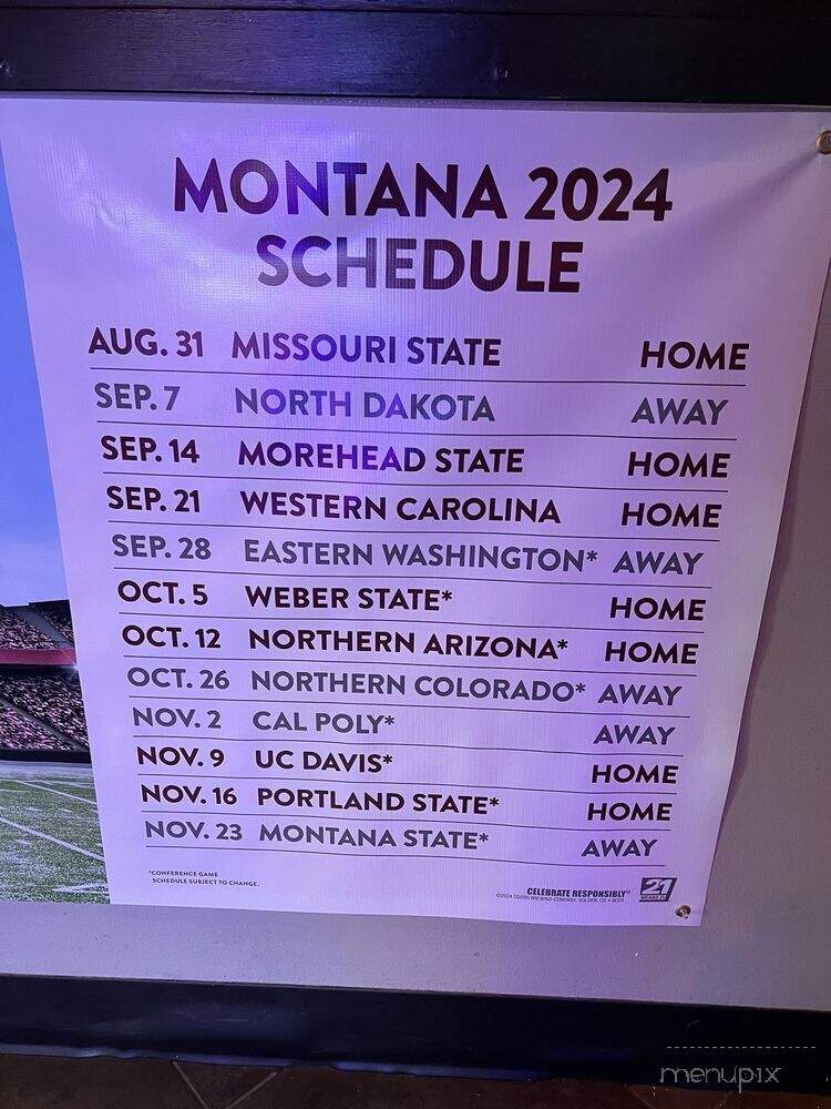 Silver Slipper Sports Bar Grill - Missoula, MT menu_pic
