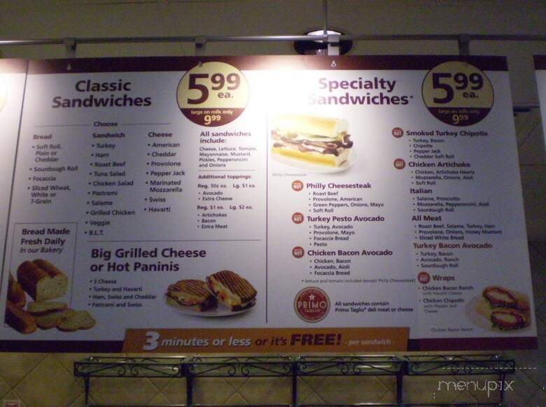 Safeway Signature Cafe - Deli - Edmonton, AB menu_pic