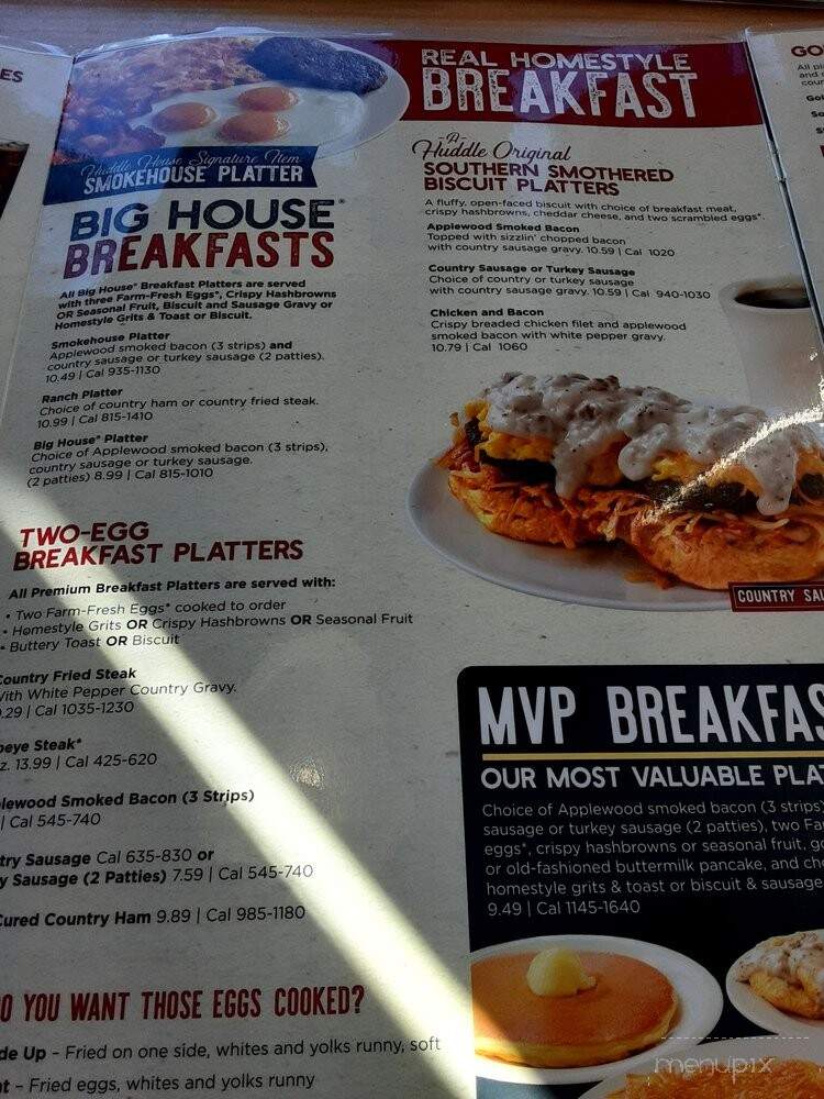 The Huddle House - York, SC menu_pic