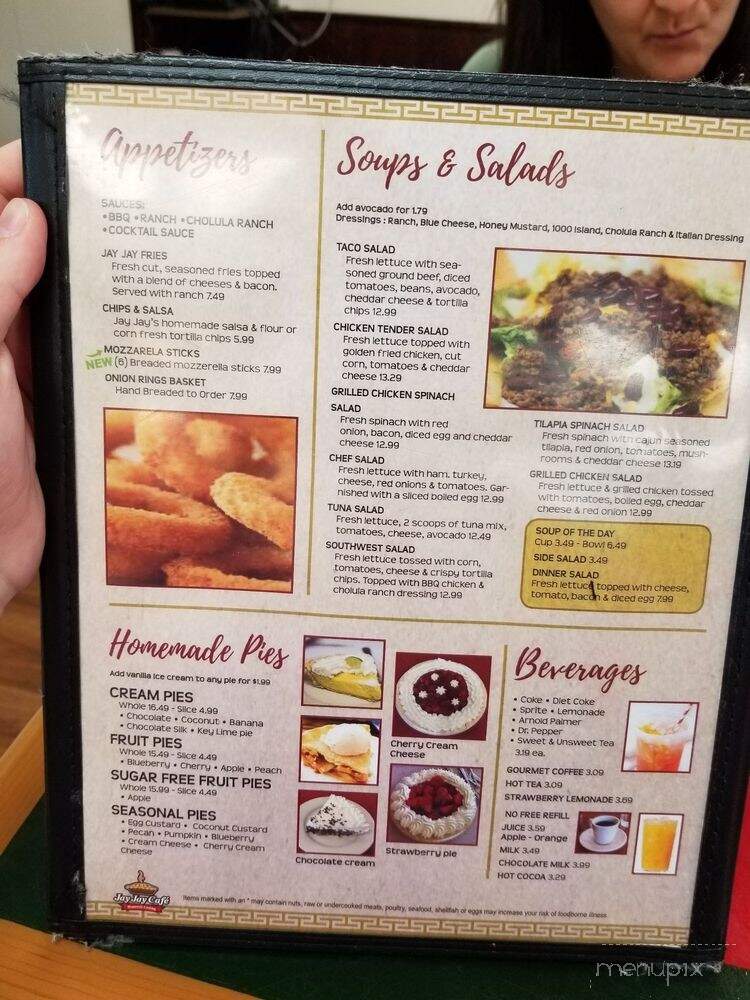 Jay Jay Cafe - Arlington, TX menu_pic