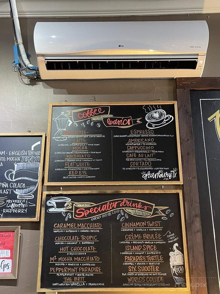 Paradise Bistro Coffee Co - Granbury, TX menu_pic