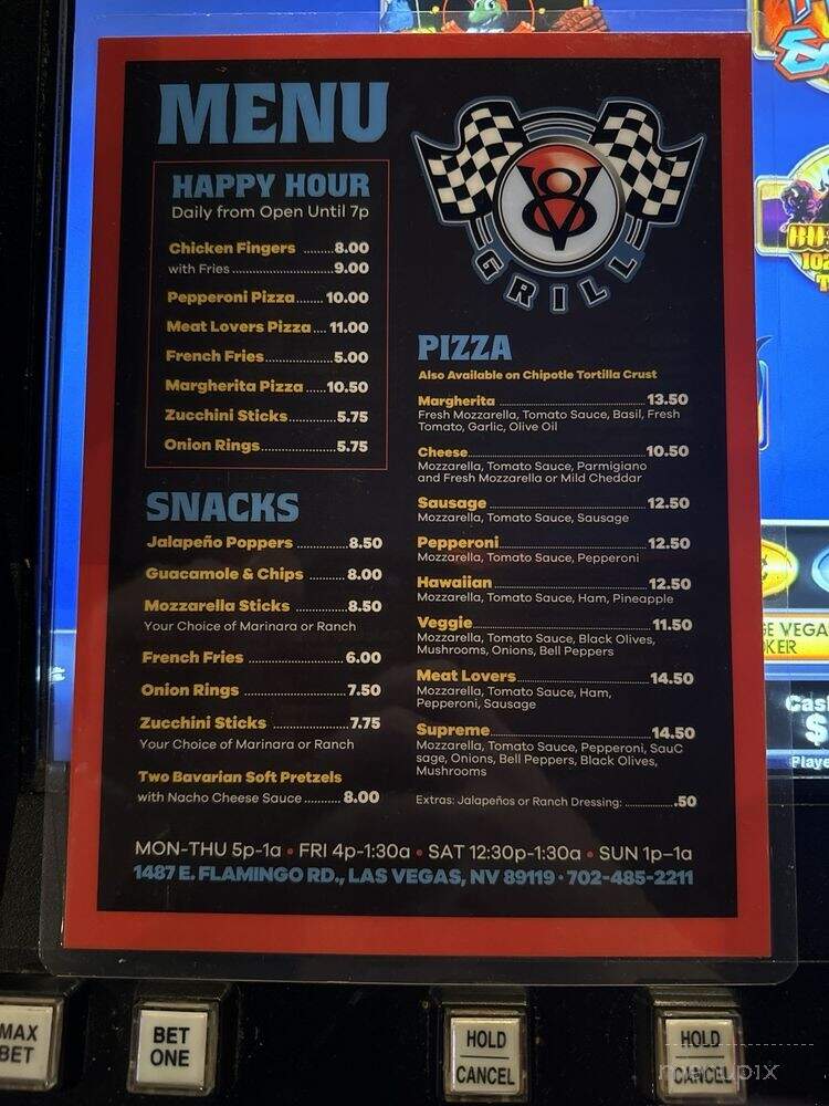 The Garage - Las Vegas, NV menu_pic