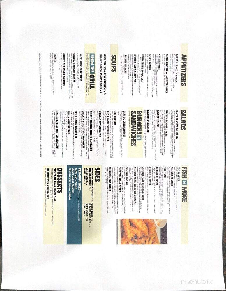 Chips 'N Ales - Norman, OK menu_pic