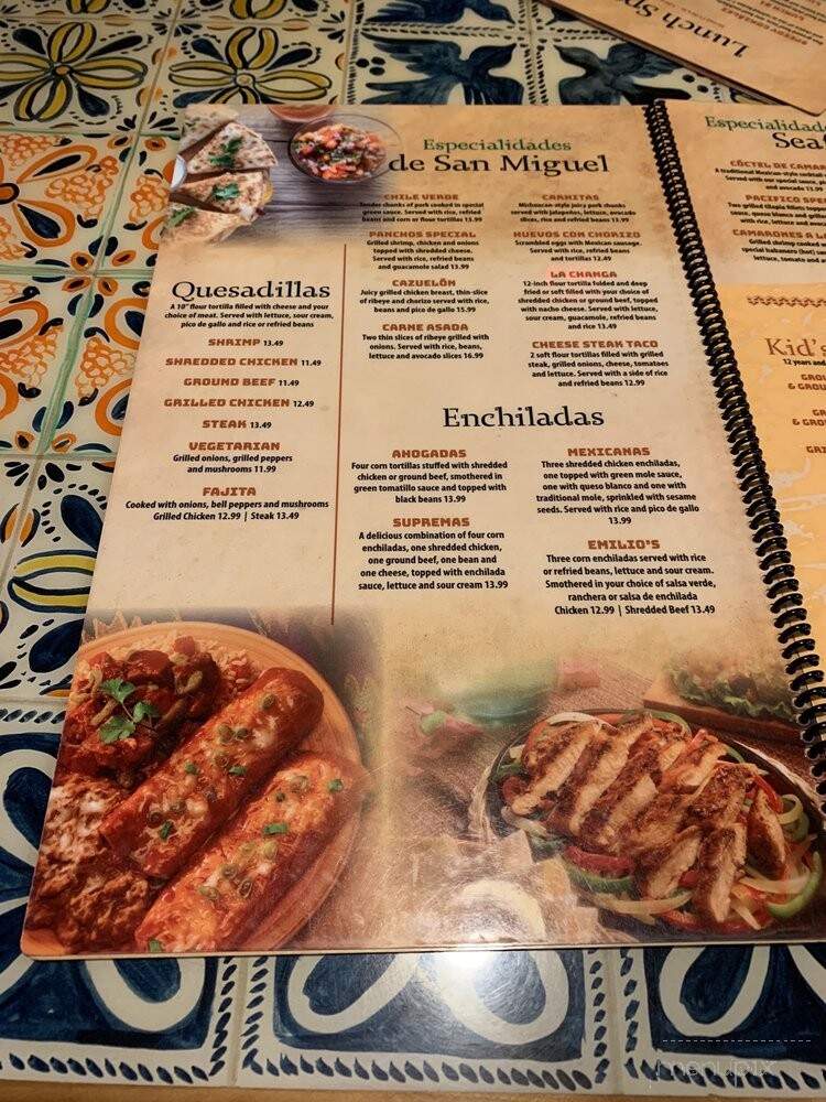 Monte Alban Mexican Grill - Penfield, NY menu_pic