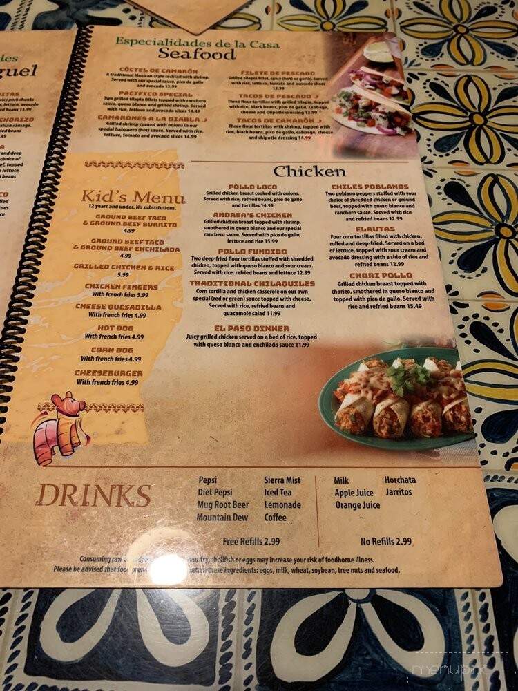 Monte Alban Mexican Grill - Penfield, NY menu_pic