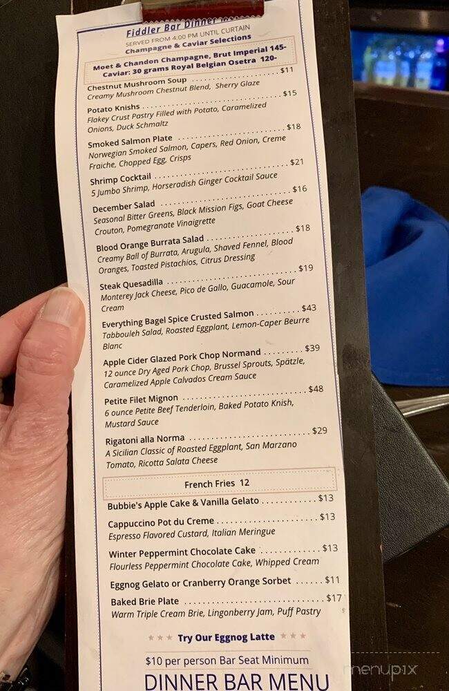 Carriage House Bistro - Millburn, NJ menu_pic