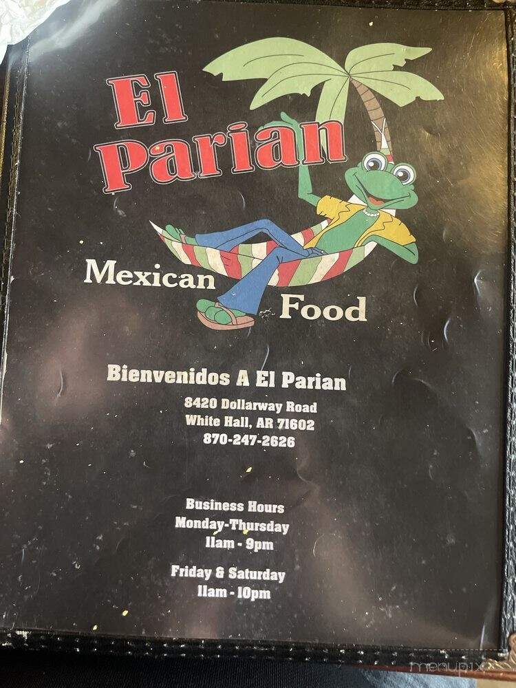 El Parian - White Hall, AR menu_pic