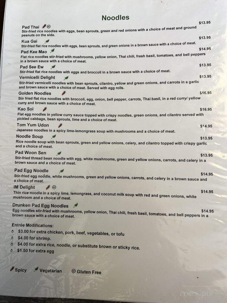 IM Thai Cuisine #2 - Buda, TX menu_pic