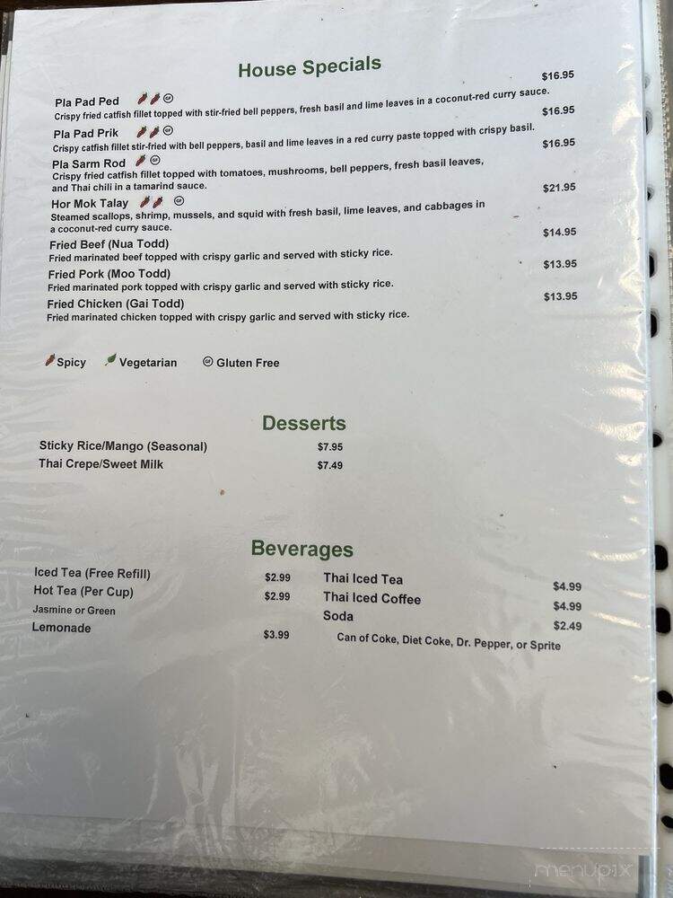 IM Thai Cuisine #2 - Buda, TX menu_pic