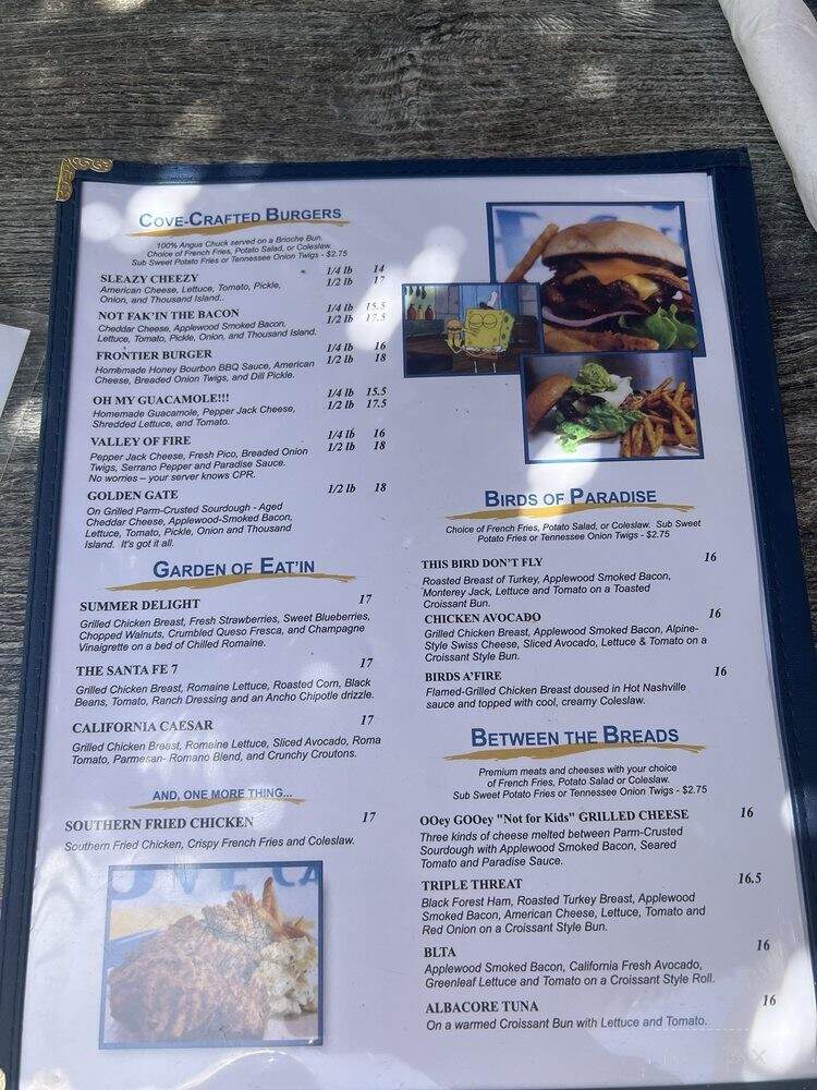 Palms Cafe - Palm Desert, CA menu_pic