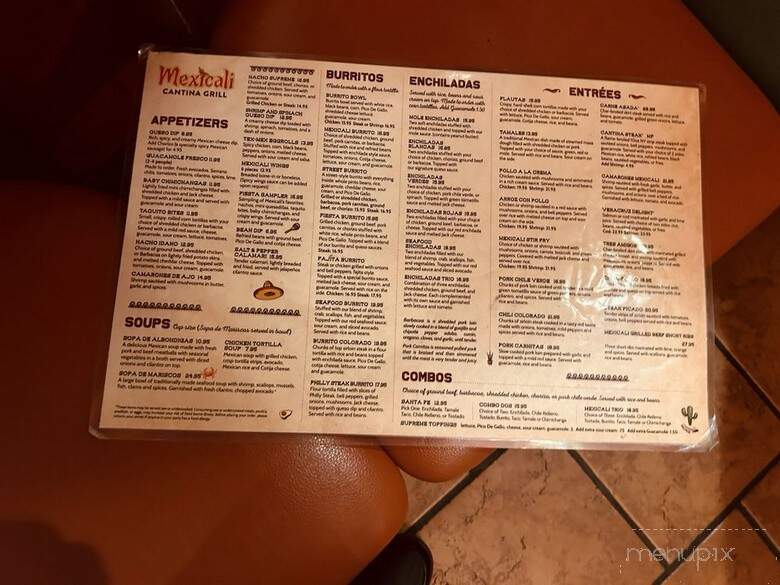 Mexicali Fresh Mex and Grill - South Windsor, CT menu_pic