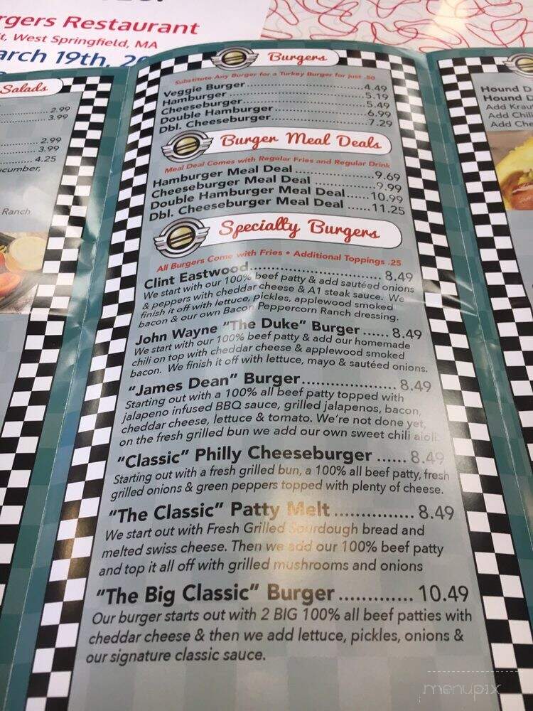 Classic Burgers - West Springfield, MA menu_pic