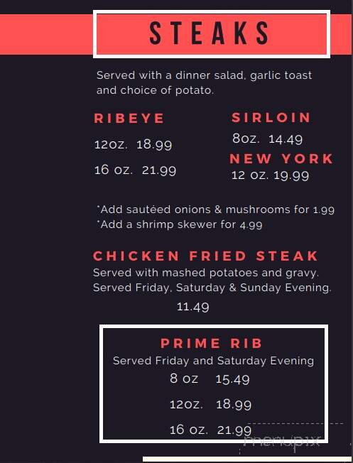 Z's Bar and Grill - Scribner, NE menu_pic