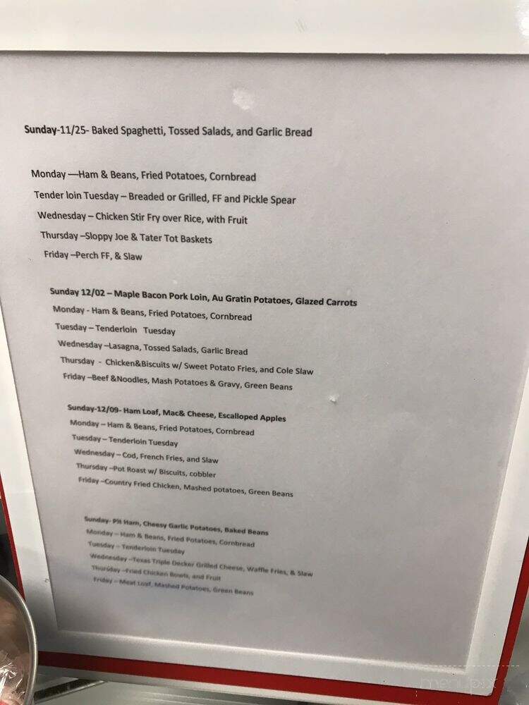 Downtown Diner - Frankfort, IN menu_pic
