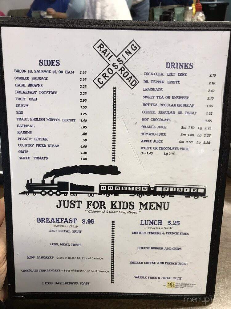 Downtown Diner - Frankfort, IN menu_pic
