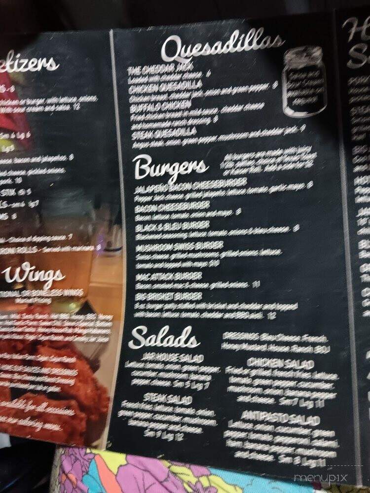 Mason Jar Tavern & Grill - Morgantown, WV menu_pic