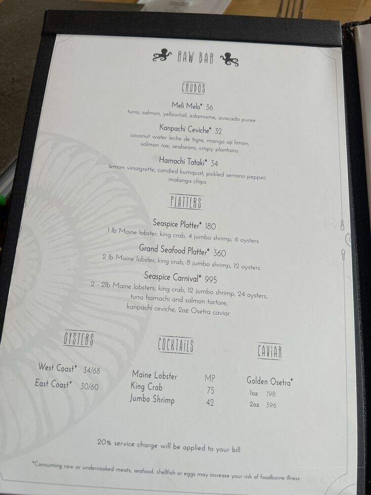 Seasalt and Pepper - Miami, FL menu_pic