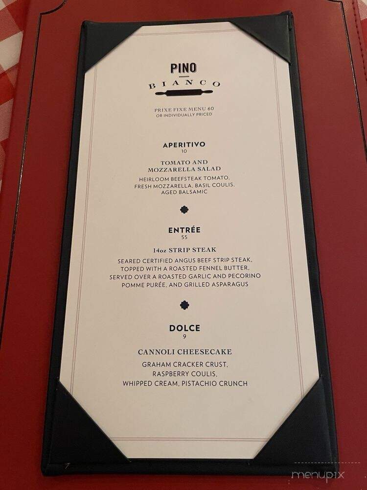 Pino Bianco at Turning Stone - Verona, NY menu_pic