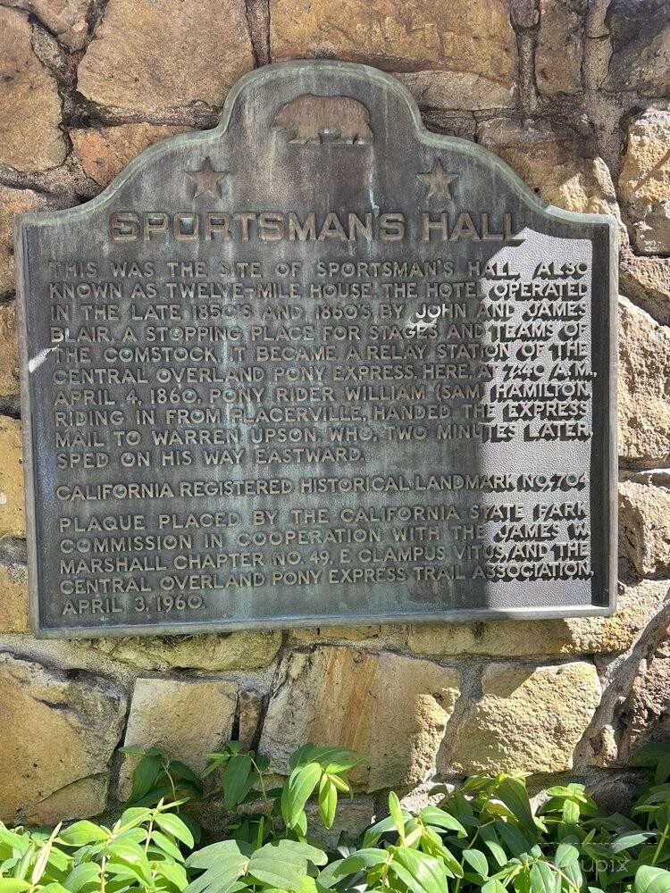 Sportsman's Hall - Camino, CA menu_pic