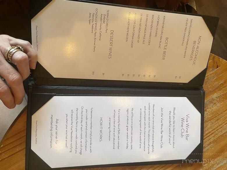Viva! Il Vino - Anderson, SC menu_pic
