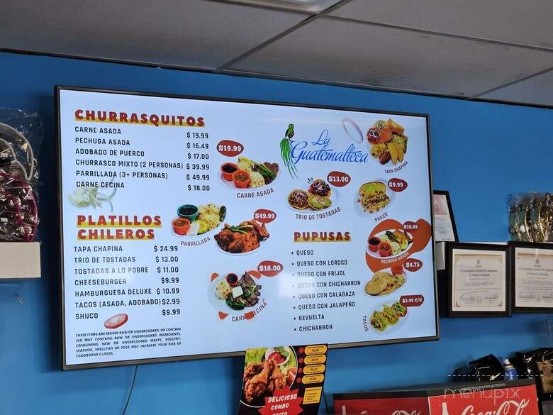 La Guatemalteca - Aurora, CO menu_pic