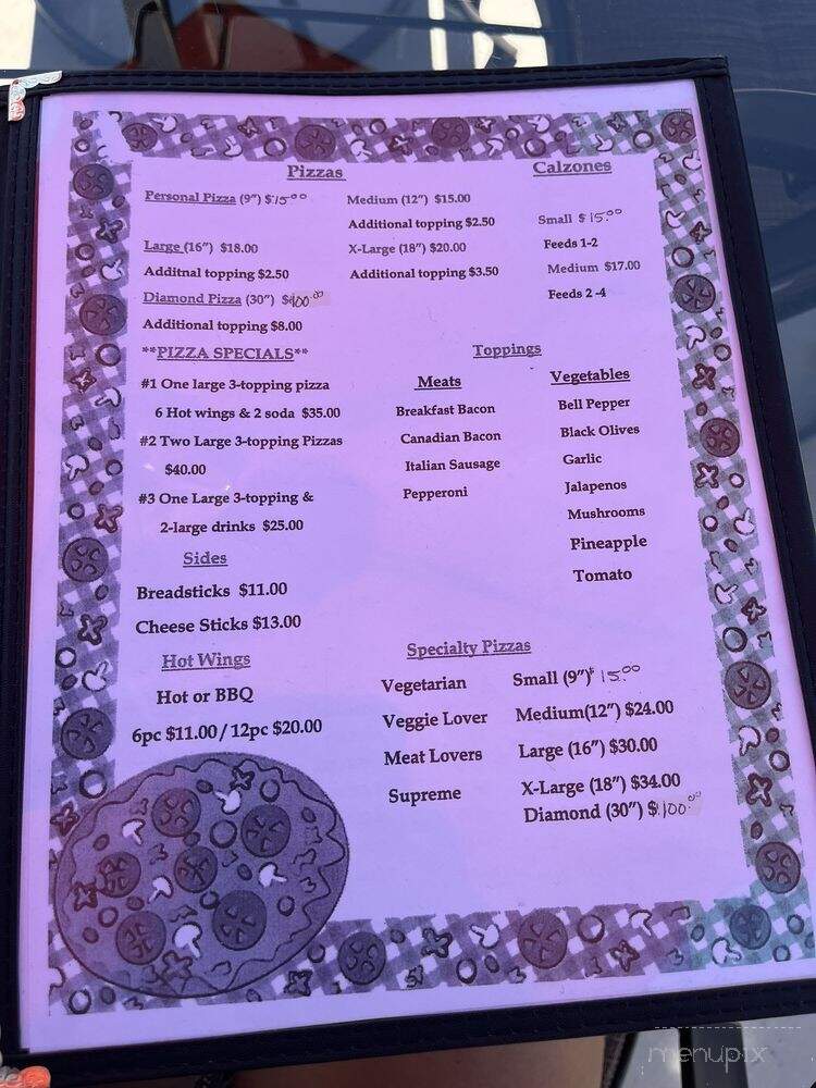 Felicianos And Homerun Pizza - Chama, NM menu_pic
